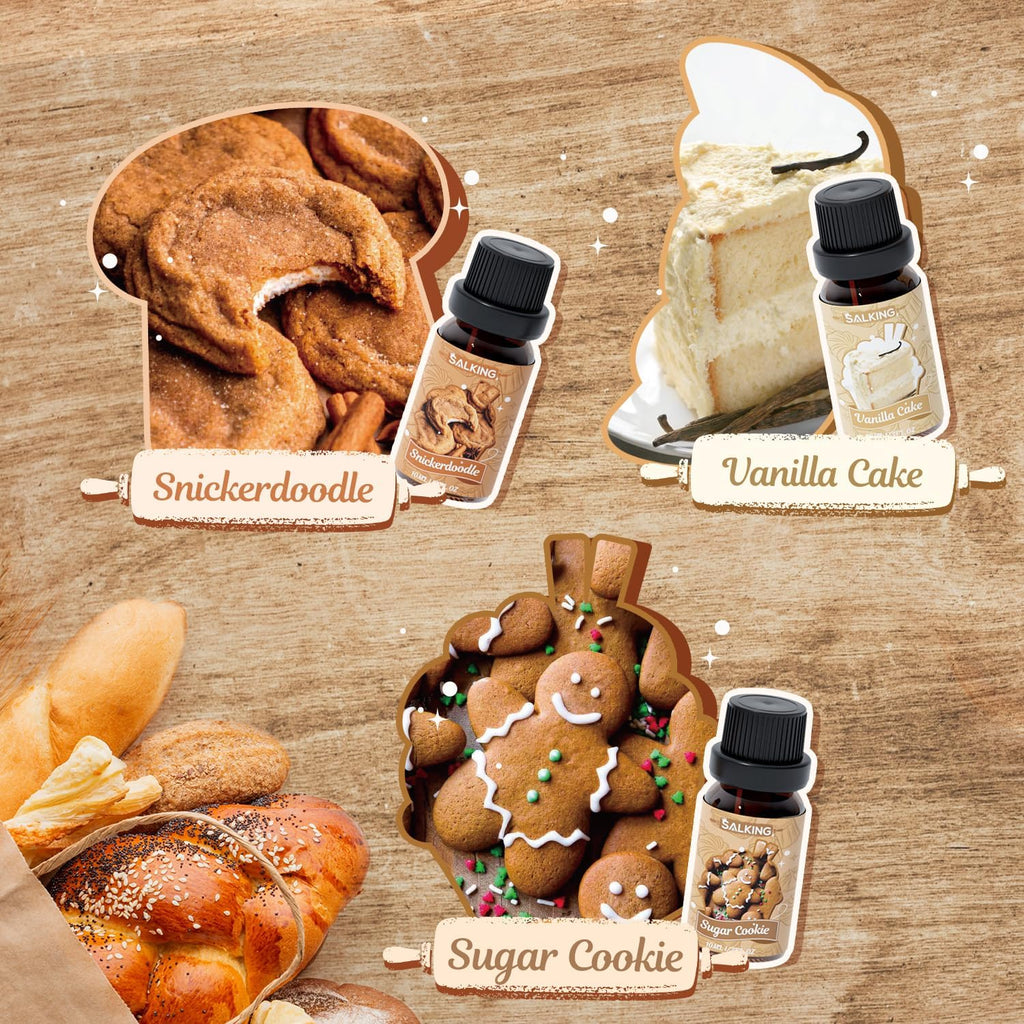 Bakery Fragrance Oils, Essential Oils Set for Diffuser for Home | Diffuser Oil for Candle Making Scents, Chocolate