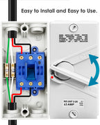 Enclosed Motor Disconnect Switch 63A 440V AC,3 Pole Safety Isolation Switch