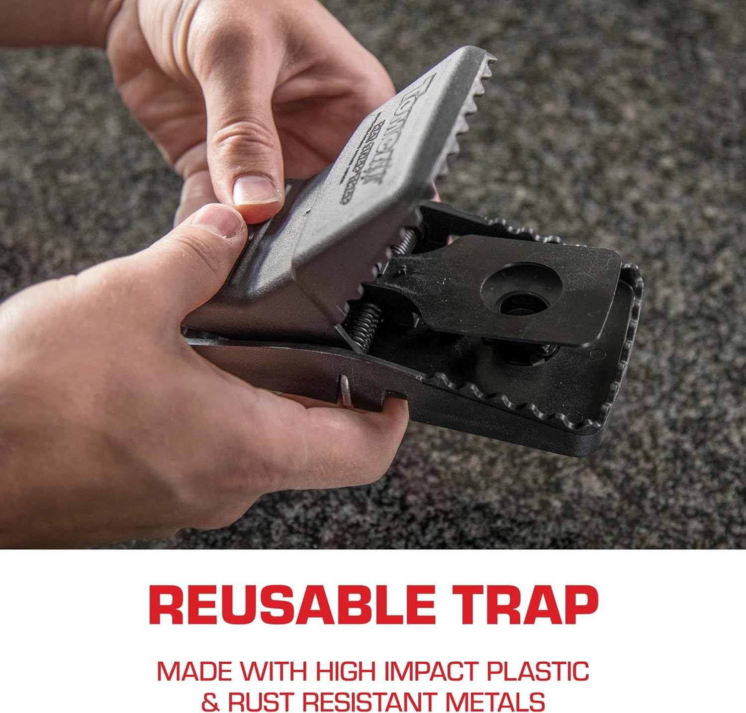 Rat Snap Trap, 1 Rat Size Trap | Reusable - Effectively Kill Rats - Ideal for Home and Farm Use