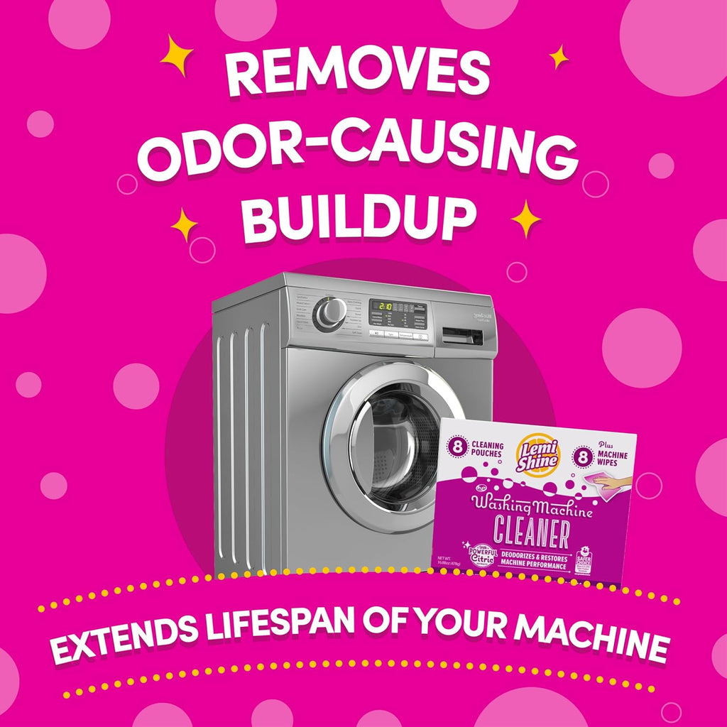 Washing Machine Cleaner Plus Machine Wipes - 16.88 oz (8 Pack)