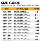 10-Pack White Tablecloths for Rectangle Tables, 60 x 120 Inches