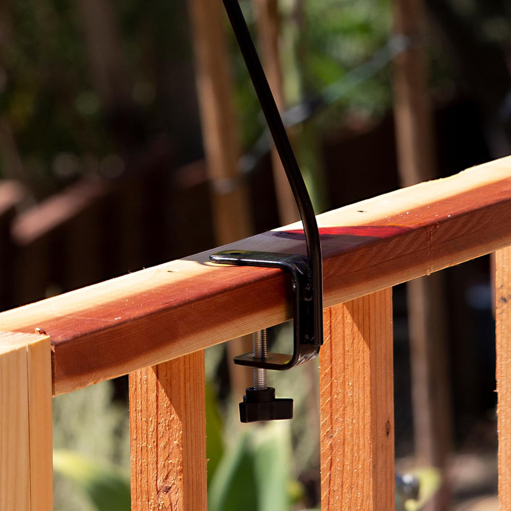 Deck Hook, 13in Steel Bird Feeder Hanger for Outdoors