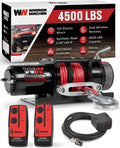 Ninja 4500 lbs - Premium 12V Electric ATV UTV Winch with Synthetic Rope, Wireless Remote Control, Heavy Duty Motor