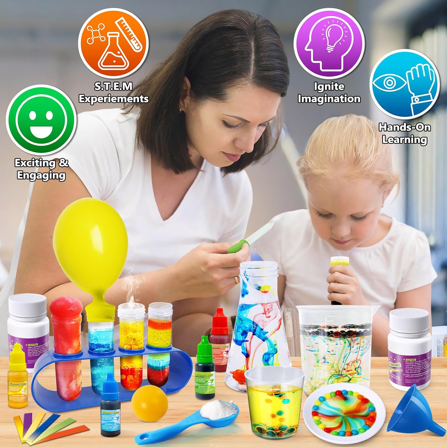 300+ Experiments Science Kit for Kids Chemistry Set S.T.E.M Toys | with Lab Manual, Volcano, Crystal Growing, Dig