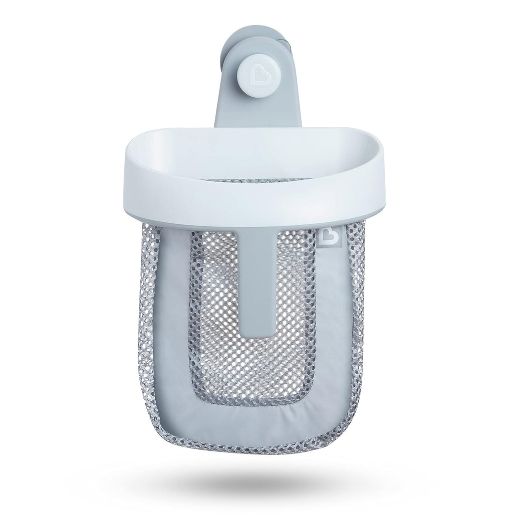 Super Scoop Hanging Bath Toy Storage with Quick Drying Mesh, Grey