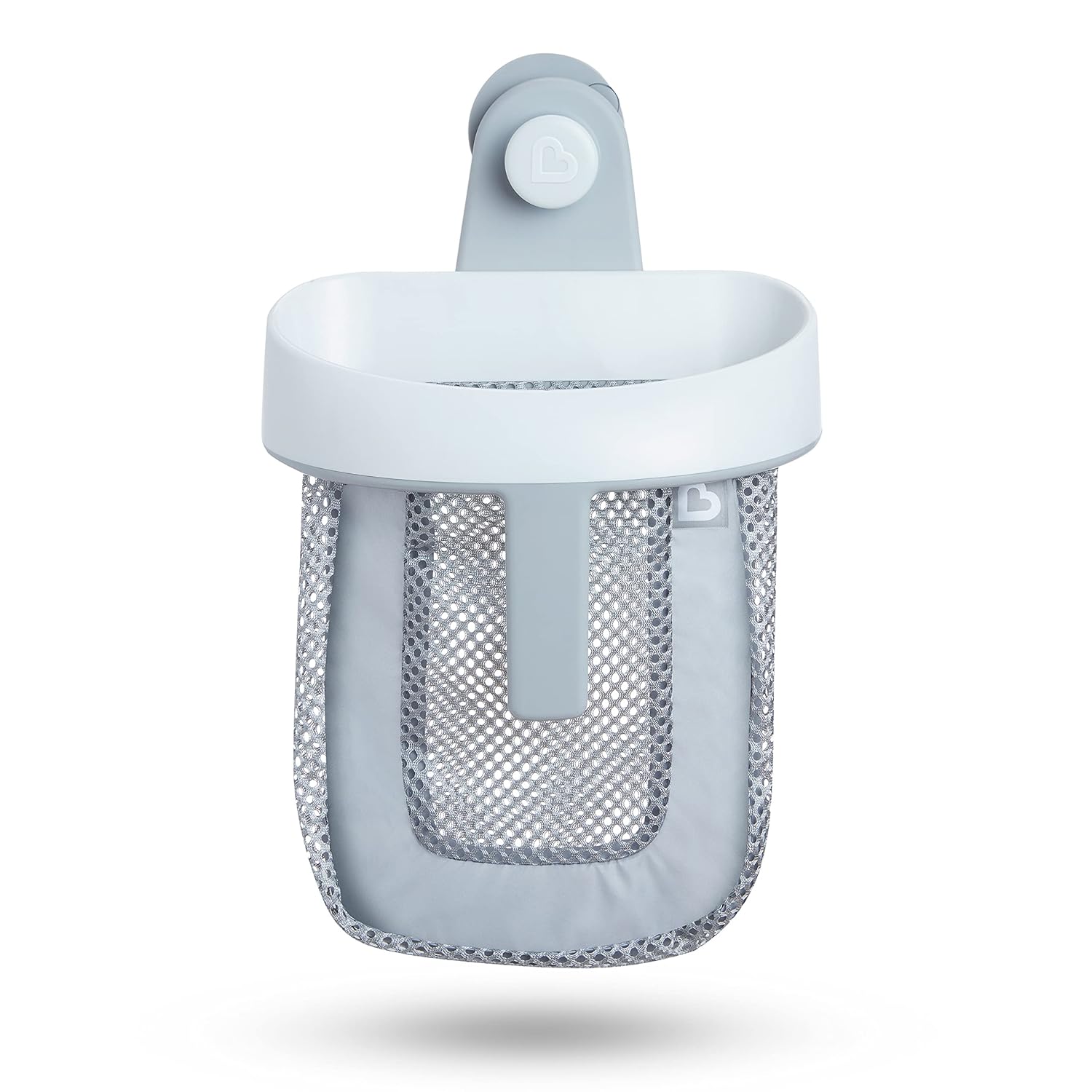 Super Scoop Hanging Bath Toy Storage with Quick Drying Mesh, Grey