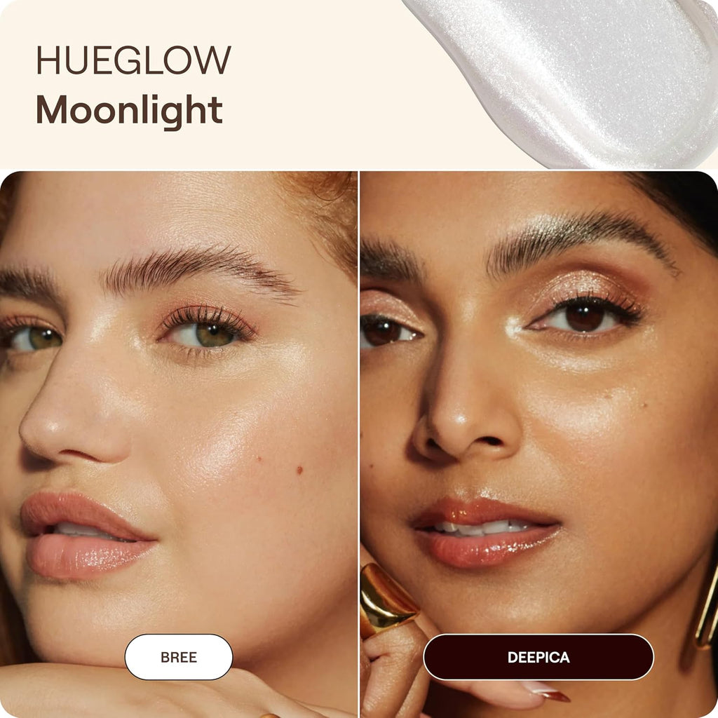 Hueglow Mini Liquid Highlighter Drops - Moonlight, 0.46 oz