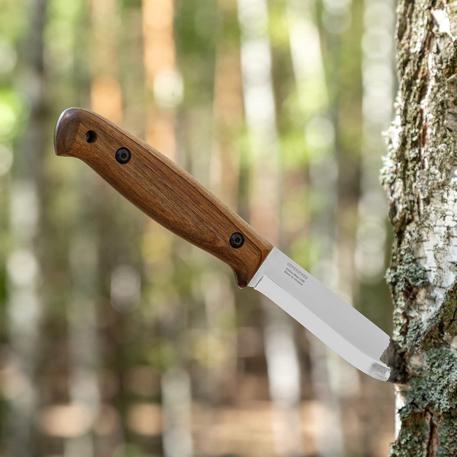 BS2FT CSH - Full Tang Bushcraft Knife With Leather Sheath - Survival Tactical Knife - Camping Knives - Outdoor Knives