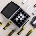 20 Slots 18650 Battery Storage Case Holder Container Box，High Capacity