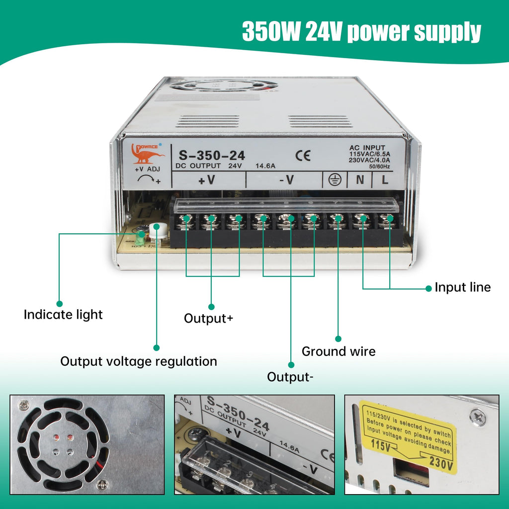 4 Axis Nema23 Stepper Motor Driver USB Mach3 CNC Motion Controller Kit 24V