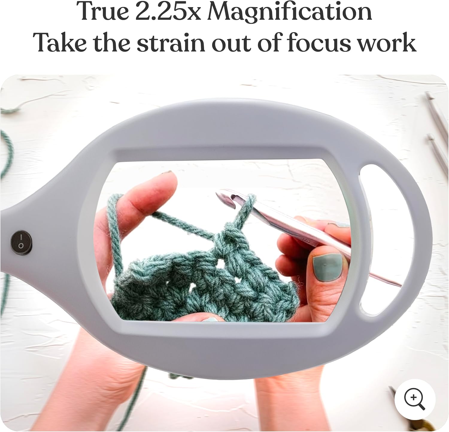 LightView Pro Magnifying Glass with Light and Stand, Magnifying Floor Lamp with Sturdy Weighted Base for Facials