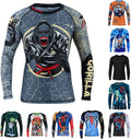 Roar BJJ Kid's MMA Rash Guard Training No-Gi and Gi Jiu Jitsu Rashguard MMA Grappling Compression Shirts Wrestling