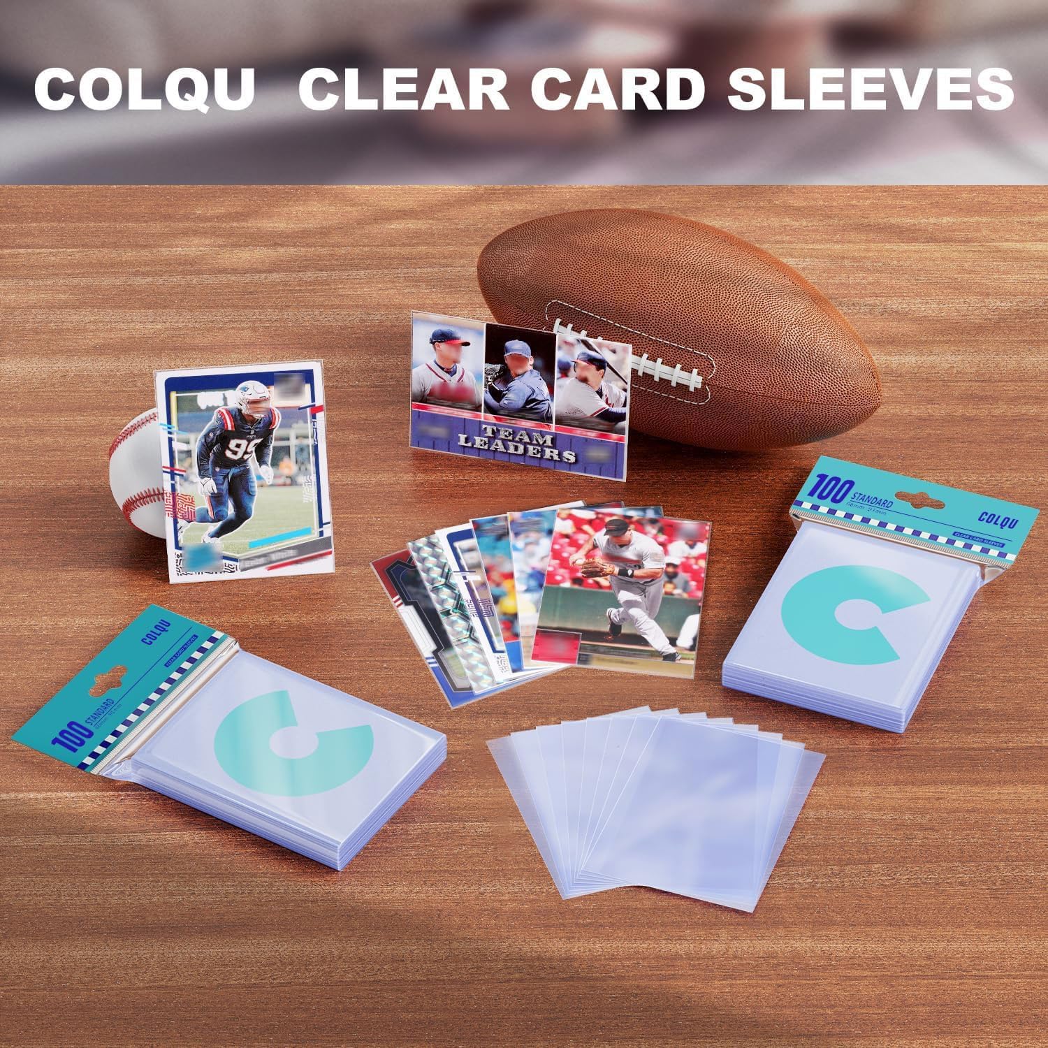 1000ct Card Sleeves for Trading Cards, Clear Soft Baseball Sports Sleeves | Soft Plastic Protector Card Sleeve, Clear