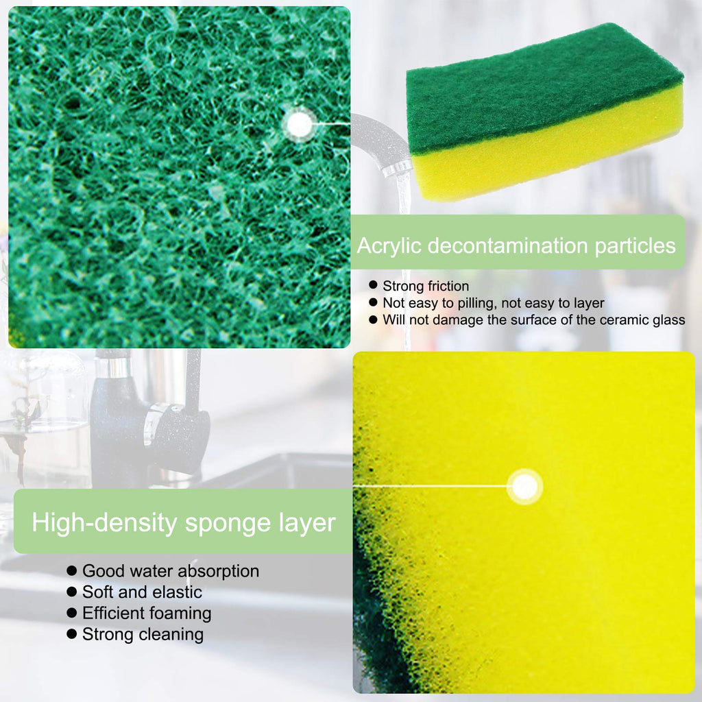 30 Pack Sponge Individually Wrapped, Kitchen Sponges Bulk