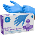 Nitrile/Vinyl Blend Exam Gloves,Powder-Free,Blue,Medium,100-Ct