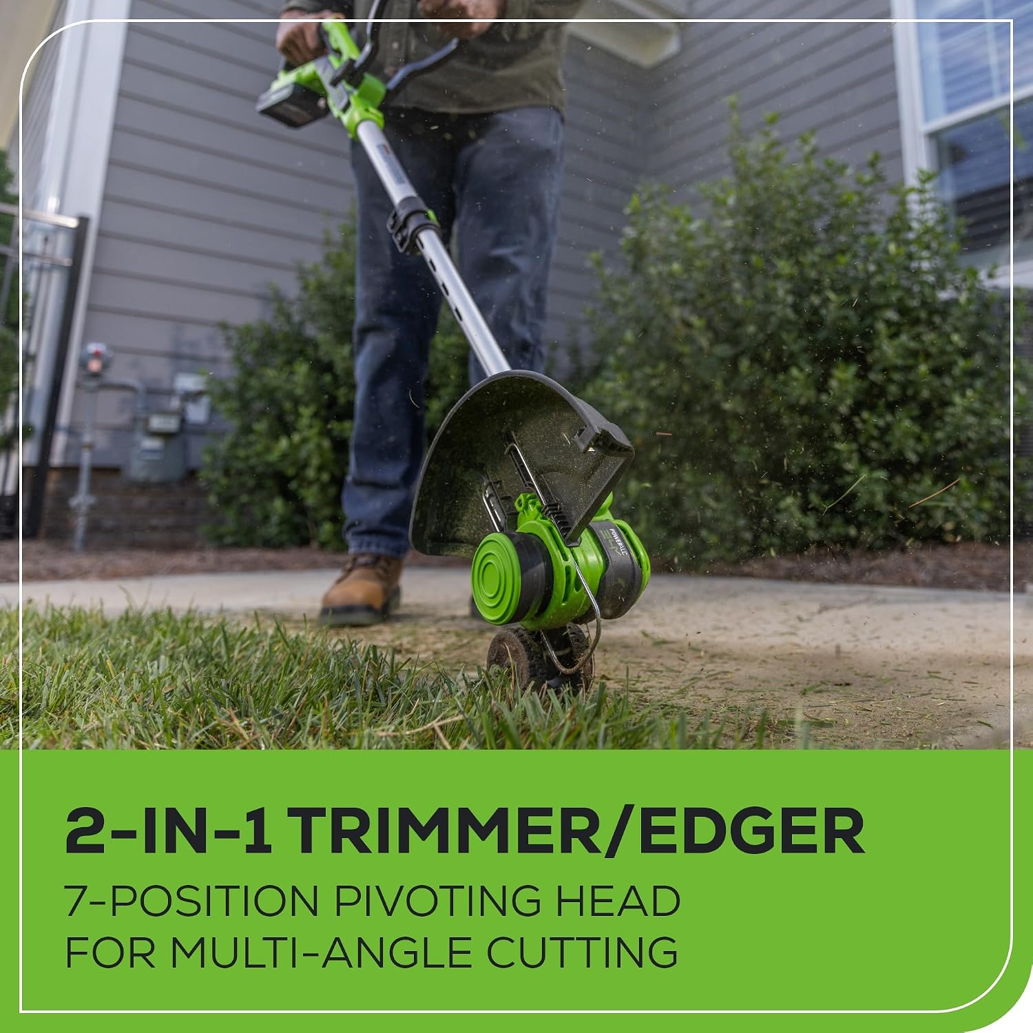24V 12 in Cordless String Trimmer, 2.0 Ah Battery and Charger