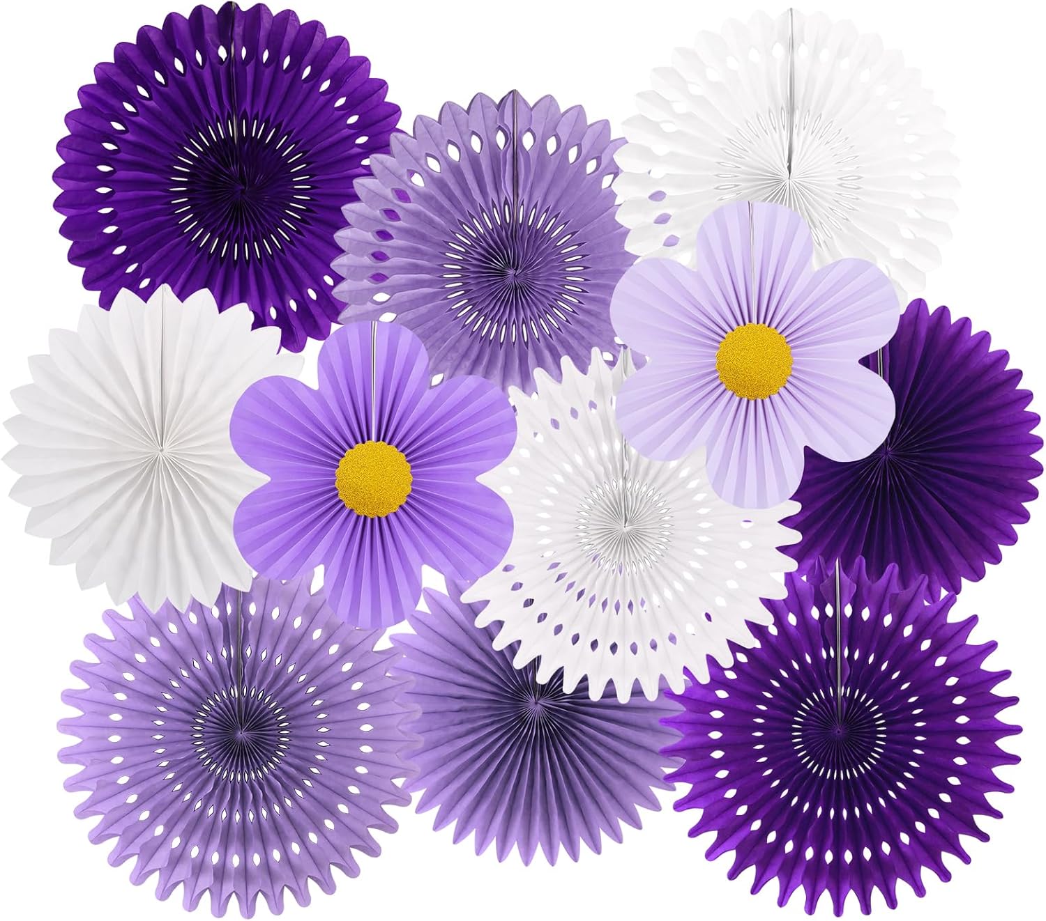 Paper Fans Party Decorations Paper Flowers Decorations for Wall Classroom Floral Backdrop Baby Shower Birthday Party