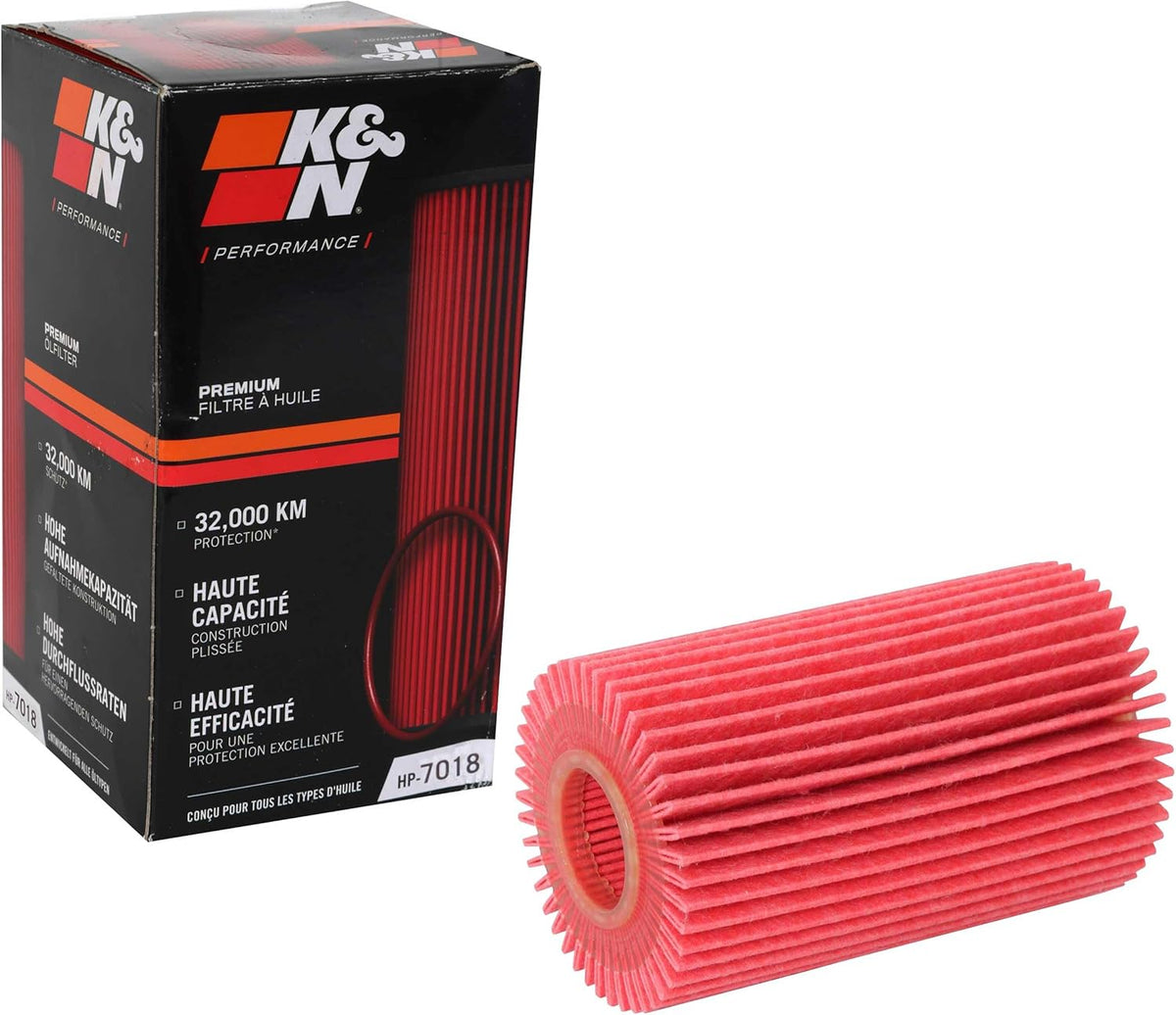 K&N Oil Filter: 20,000 Mile Engine Protection, High Efficiency, HP-7018