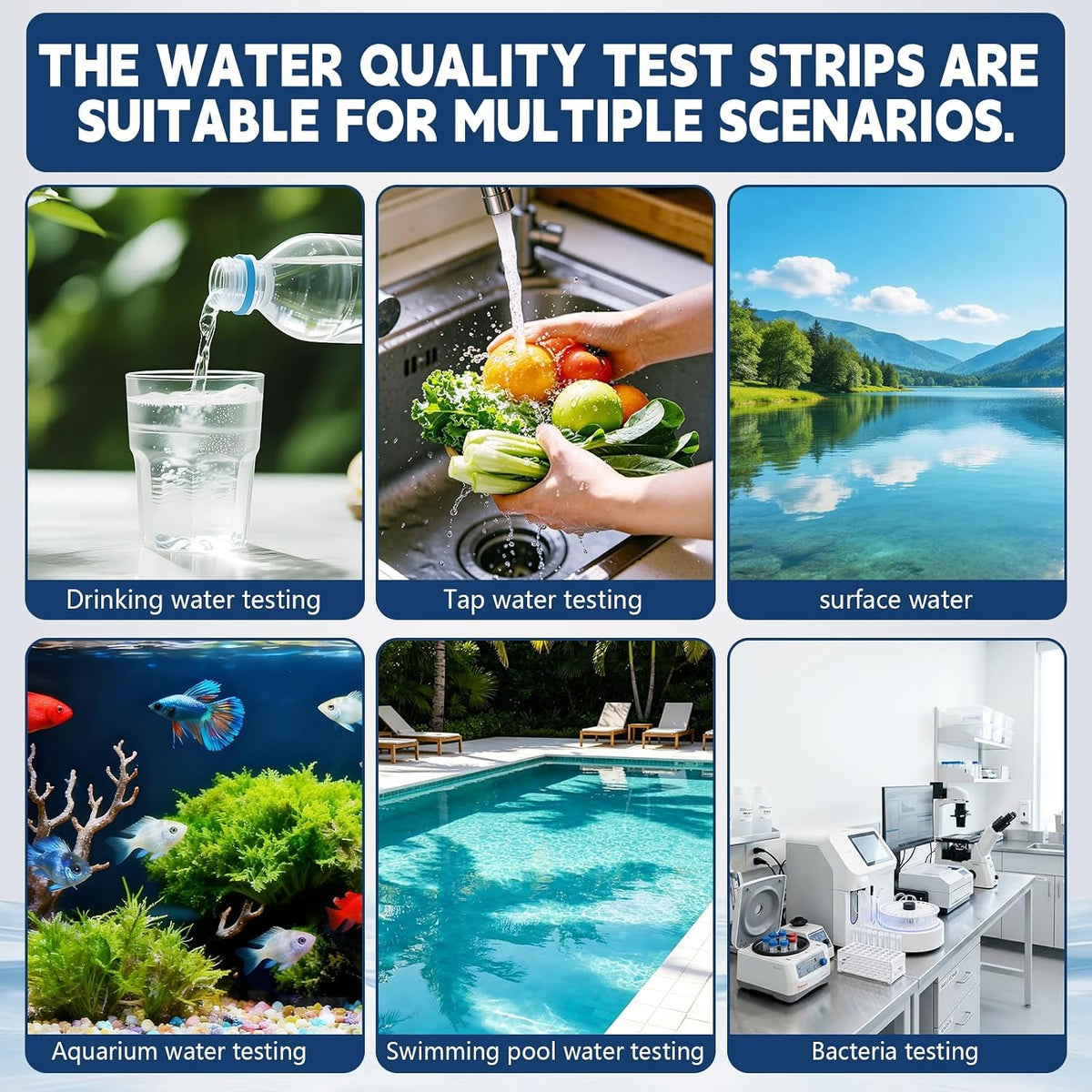 20 in 1 Water Tester for Drinking Water, Well Water Testing Kit, Suitable for Household Tap Water, Natural Water