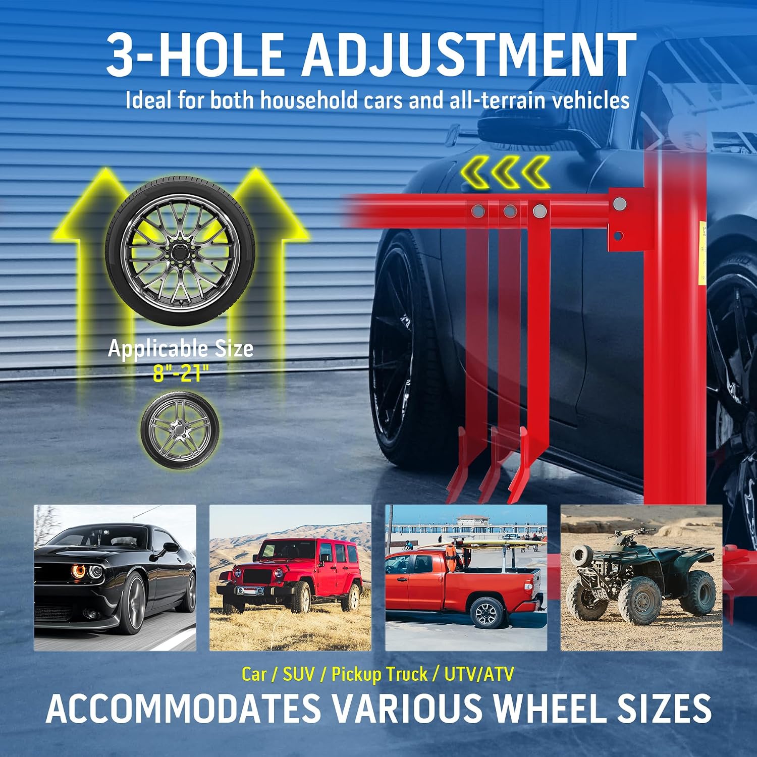 Manual Car Tire Changer Portable Tyre Changer for 8 "to 21", Tire Bead Breaker Tool Wheel Mount Breaker Hand Machine