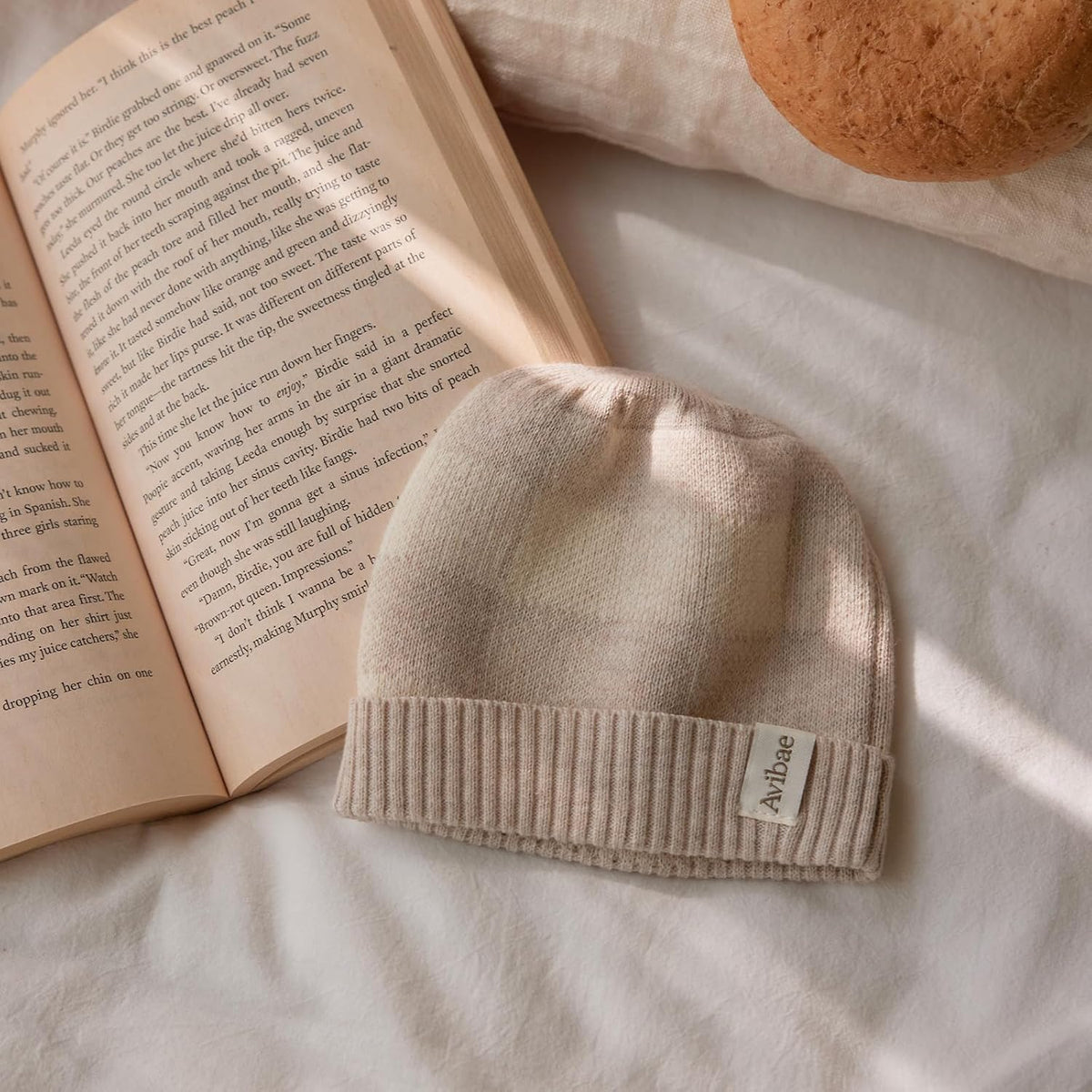 3-Piece Cotton Newborn Baby Set with Knit Outfit, Hat, Booties