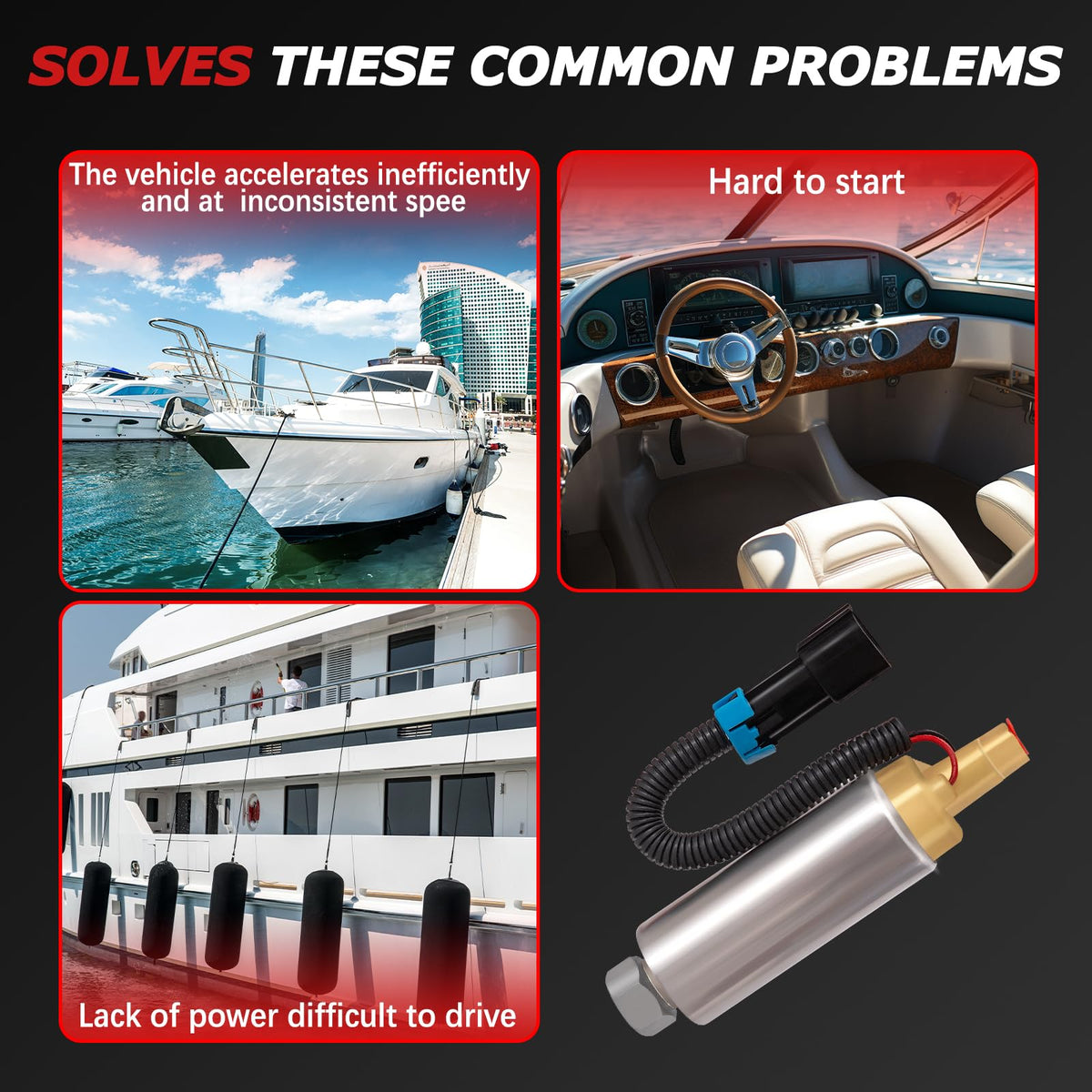 STZJAYE 18-8868 Electric Fuel Pump Compatible with Mercury Mercruiser