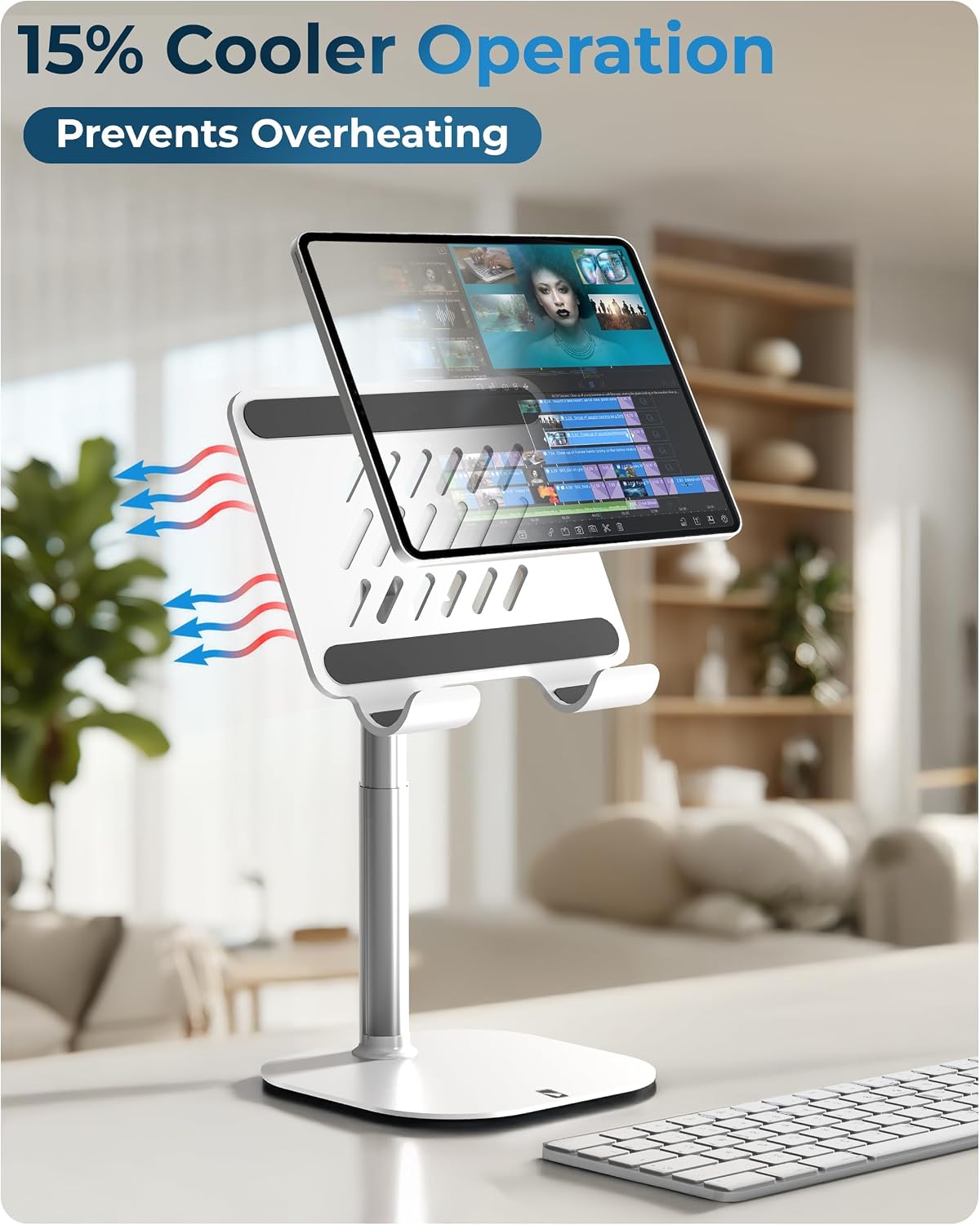 TabHolder Tablet Holder, iPad Stand for Desk, Portable Monitor Stand