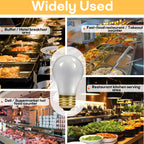 16-Pack 40W Heat Lamp Bulb, Shatterproof, Compatible With Hatco 02.30.265