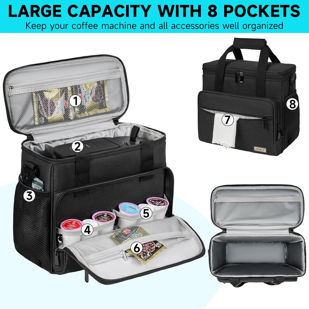 Coffee Maker Travel Bag Compatible with Keurig K-Mini Mate/Mate Plus,Single Serve Coffee Brewer Carrying Case with