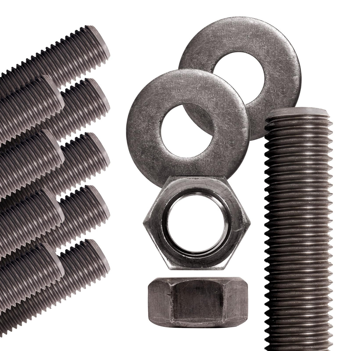 Conquest A307 Unfinished Threaded Rod 3/8"-16 x 36