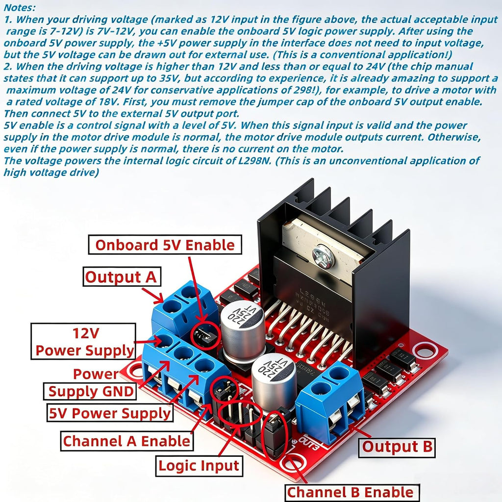 L298N Motor Drive Controller Module Kit