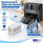 PUREBURG Silver Ion Module Compatible with Roborock S7 S8 Robot Vacuum