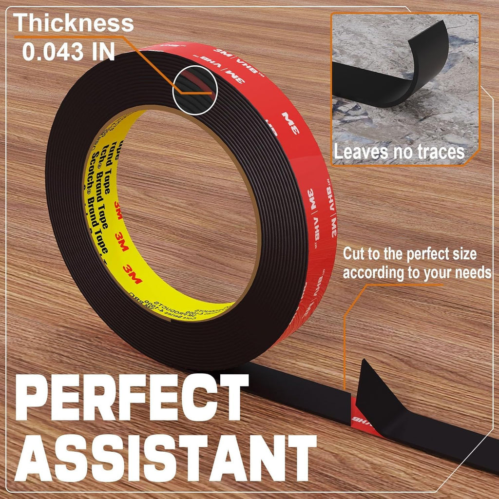 Double Sided Tape Heavy Duty 1/2in x 16.5FT