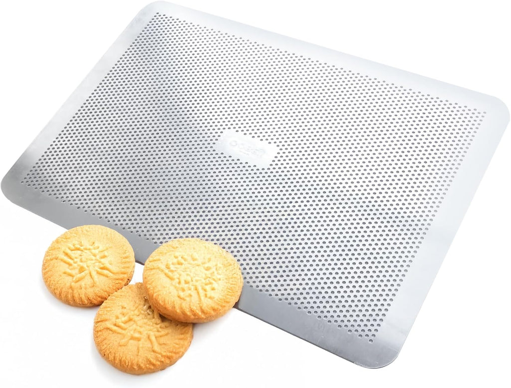 Aluminum Flat Perforated Baking Sheet - 15 3/4" x 11 13/16" - Durable and Versatile