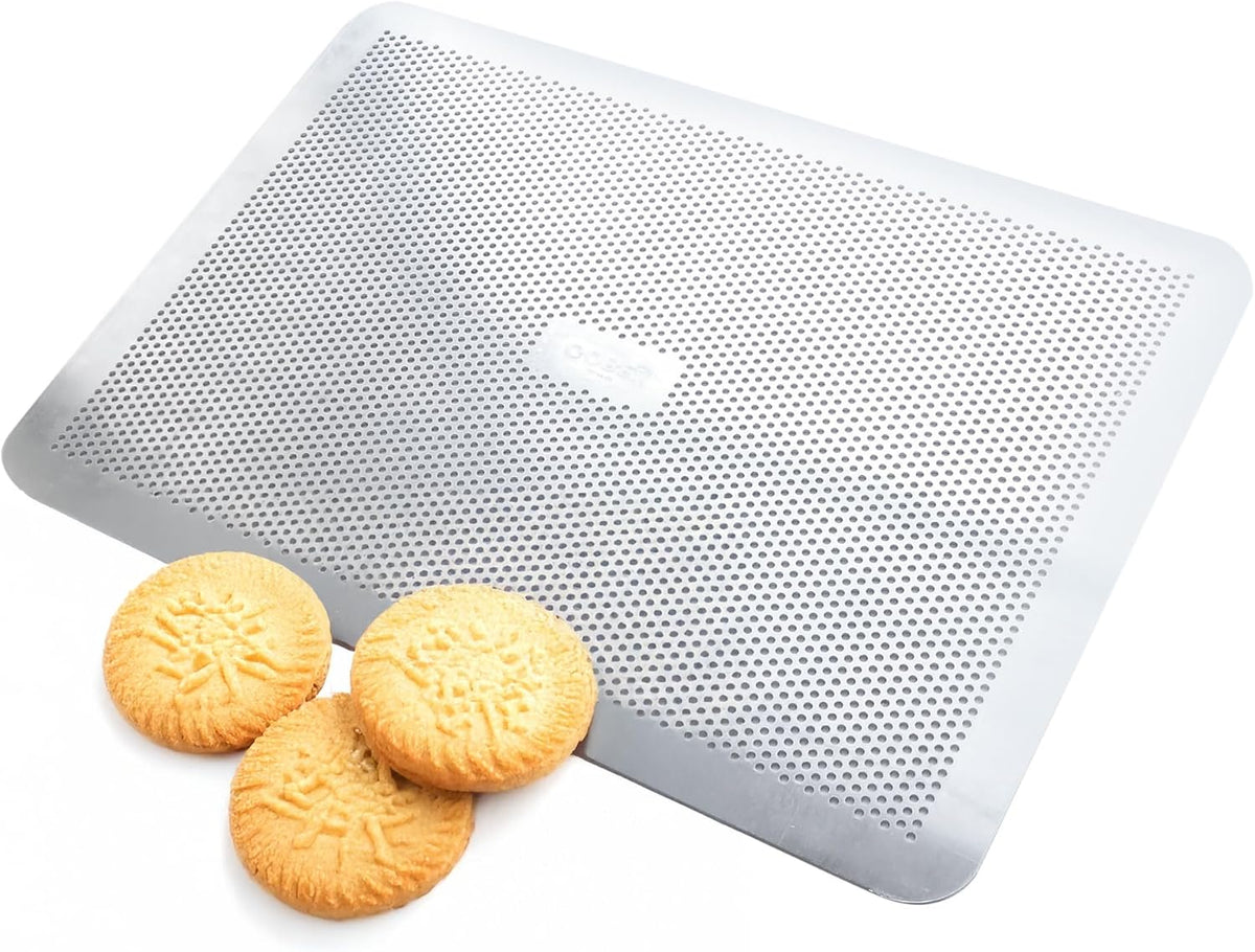 Aluminum Flat Perforated Baking Sheet - 15 3/4" x 11 13/16" - Durable and Versatile