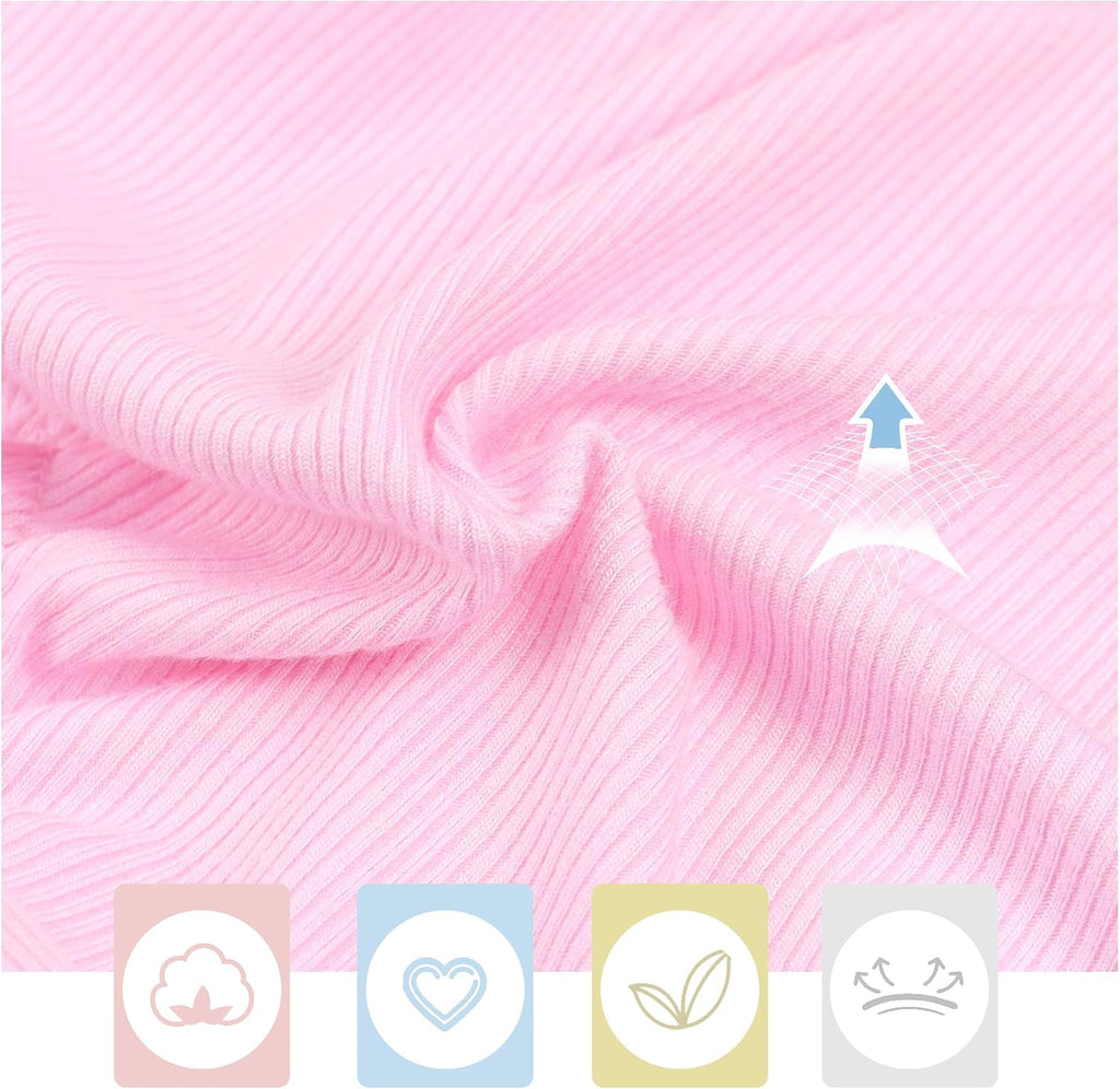 5-Pack Infant Baby Girls Ruffle Diaper Cover Elastic Bloomer Toddler Girl's Cotton Shorts Toddler Underwear