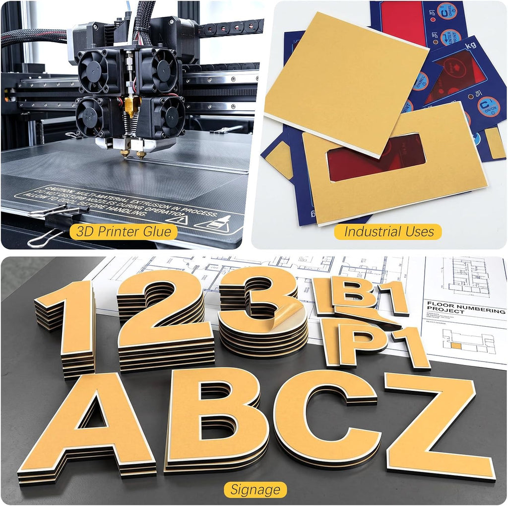10 Pcs Double Sided Adhesive Transfer Tape Sheets, 12x12 Inch