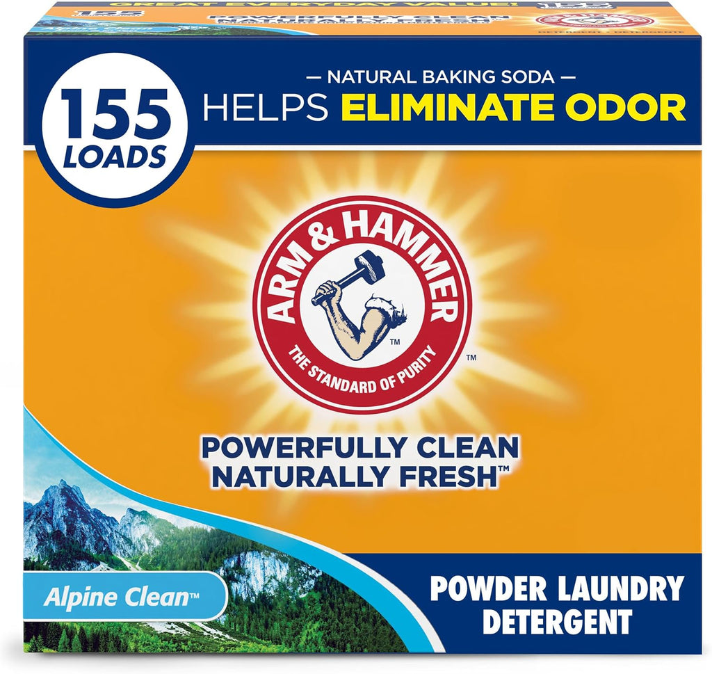 Powder Laundry Detergent, Alpine Clean, 9.56 lb, 155 Loads