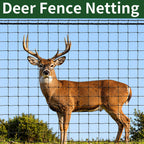 Deer Fence Netting, 7x100 Ft Plastic Mesh Fence Roll, Temporary Fence Black