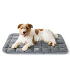 ComfyFleece Washable Dog Crate Pad,Soft Thin Medium Pet Mat,30"