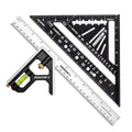 Arrow 7" Alloy Carpenter Square and 12" Combination Square Set | Aluminum Alloy, Zinc Alloy, Woodworking Rafter