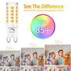 10 Pack Dimmable G9 LED Bulb 40W Equivalent 2700K Soft White