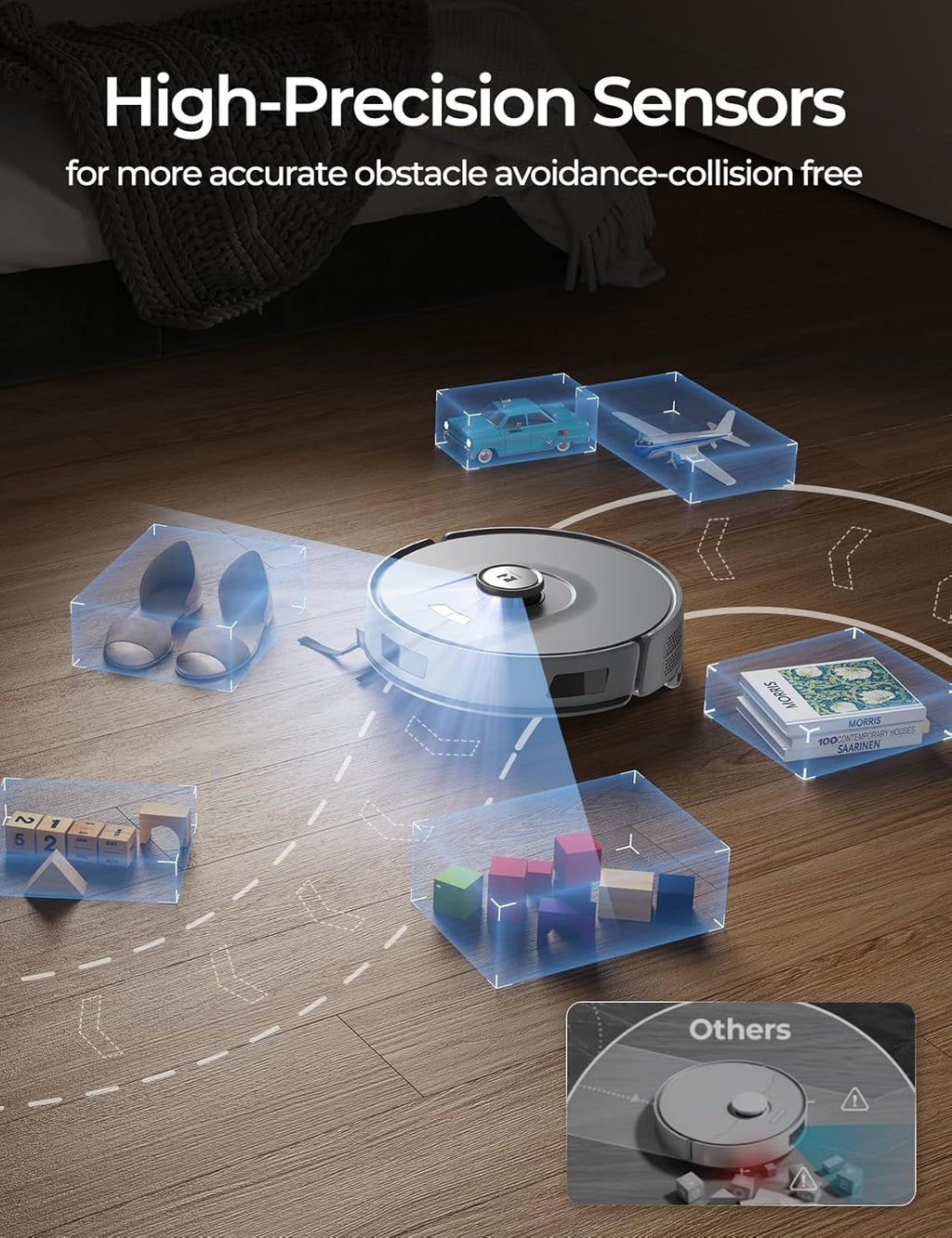 Robot Vacuum 20,000Pa Robot Vacuum Mop,120Day Self Emptying Vacuum Robot,Lidar Navigation,2.4G 5G WiFi APP Aspirateur