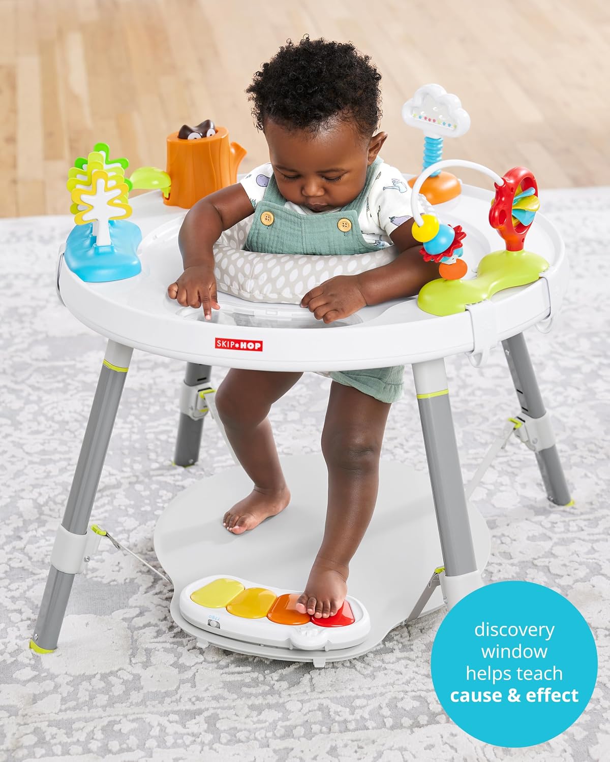 Skip Hop Baby Activity Center: Interactive Play Center with 3-Stage Grow-with-Me Functionality, 4mo+, Explore & More