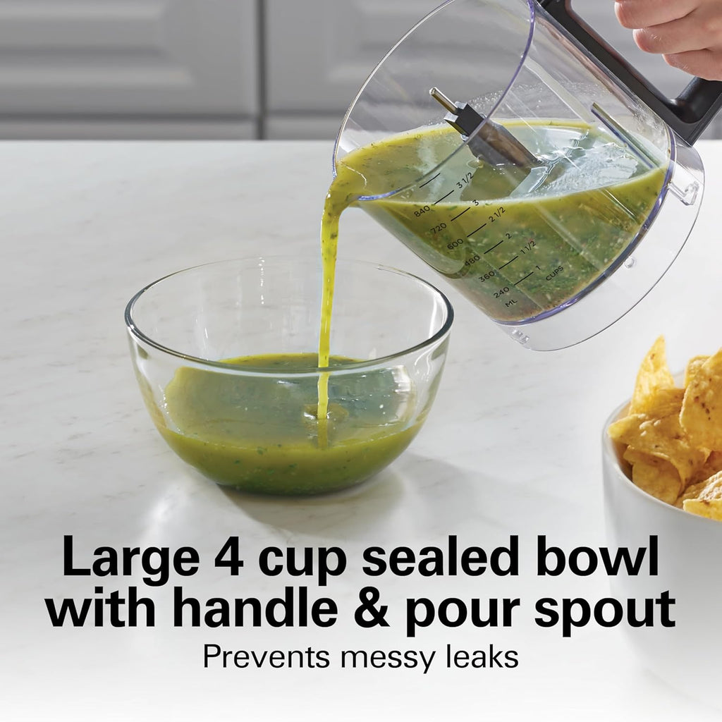 Powerful Cordless Mini Food Processor & Vegetable Chopper | 4 Cup Capacity | Fast Recharging, Includes Power Adapter