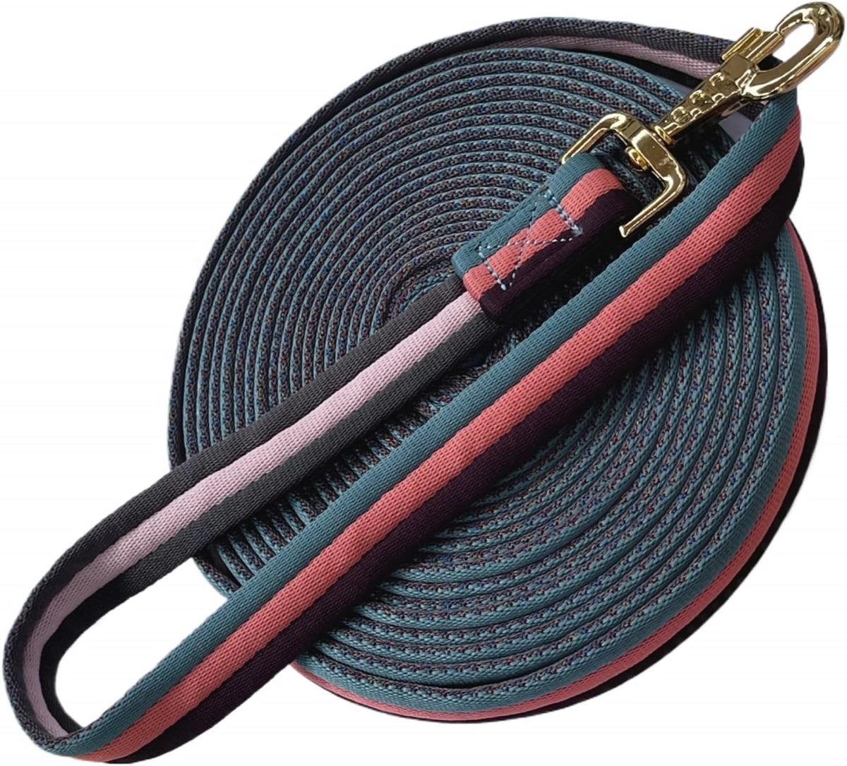 Premium Horse Training Lunge Line with Alloy Trigger Buckle for Accurate Equestrian Training of 26 Foot (8 Meters)