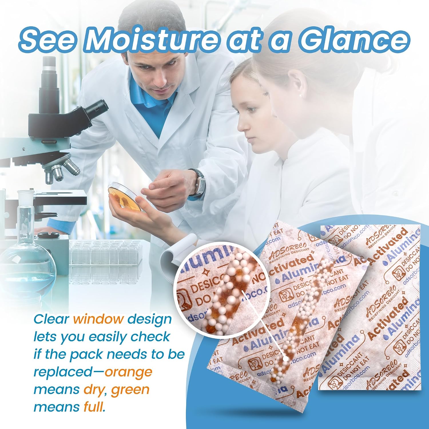 50Gram 8PCS Activated Alumina Desiccant, High-Efficiency 3D Printer Desiccant for Filament Drying, Activated Alumina