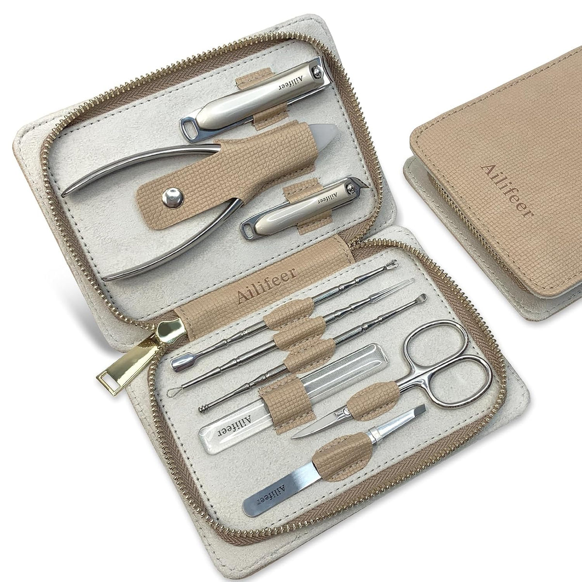 Manicure Kit, 9-in-1 Stainless Steel Professional large Nail Cutters Set