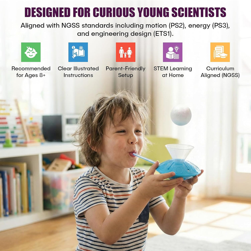Physics Science Kit for Kids Ages 8-12 | STEM Educational Gift with 16 Experiments | Static Electricity, Magnetism &