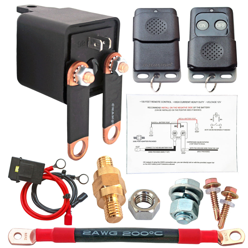 Side Post Remote Battery Disconnect Switch 12V Heavy Duty 200/1000A On/Off